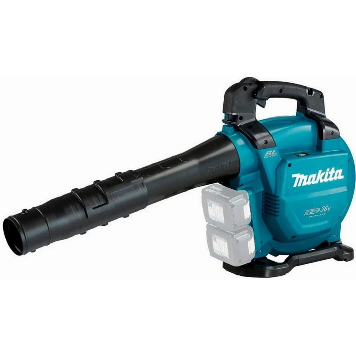 Makita DUB363ZV Akku-Laubbläser, 2x18V LXT, 65 m/s, 13,4 m³/min — kraftvoll, leise, wartungsfrei