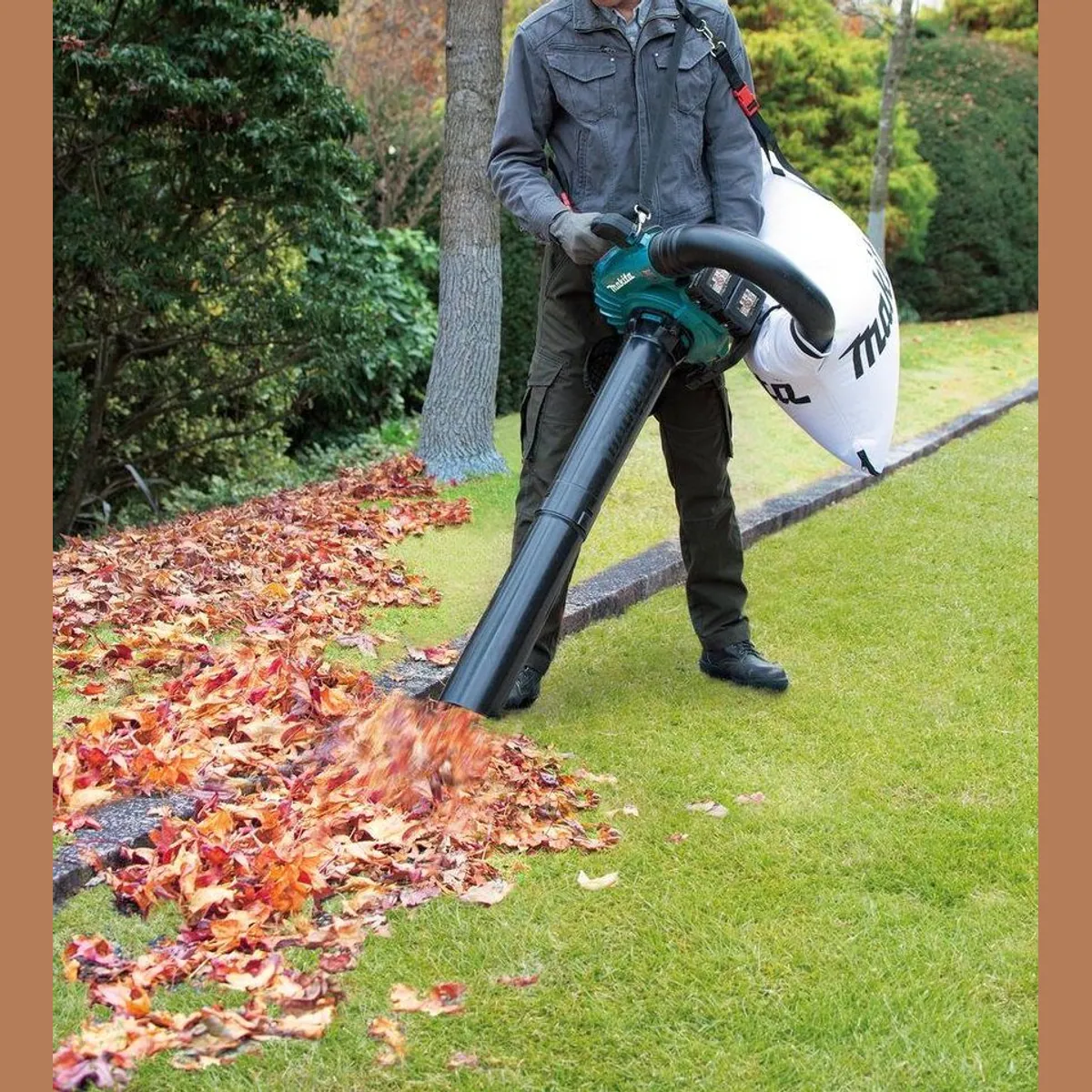 Makita DUB363ZV Akku-Laubbläser, 2x18V LXT, 65 m/s, 13,4 m³/min — kraftvoll, leise, wartungsfrei 2