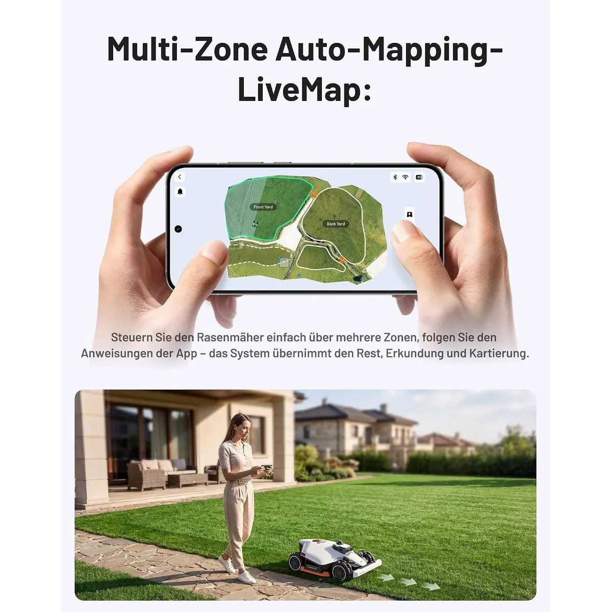 Mammotion LUBA 3 AWD Mähroboter, 360° LiDAR, Allradantrieb, 4G-Modul 3