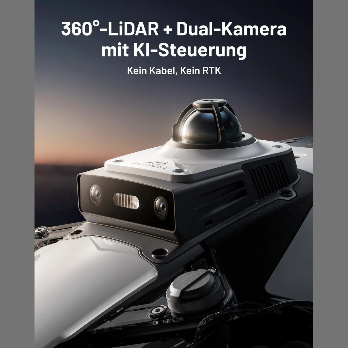 Mammotion LUBA Mini 2 AWD, 1500 m² Rasenfläche, 360° LiDAR, Randmähen, DropMow 4