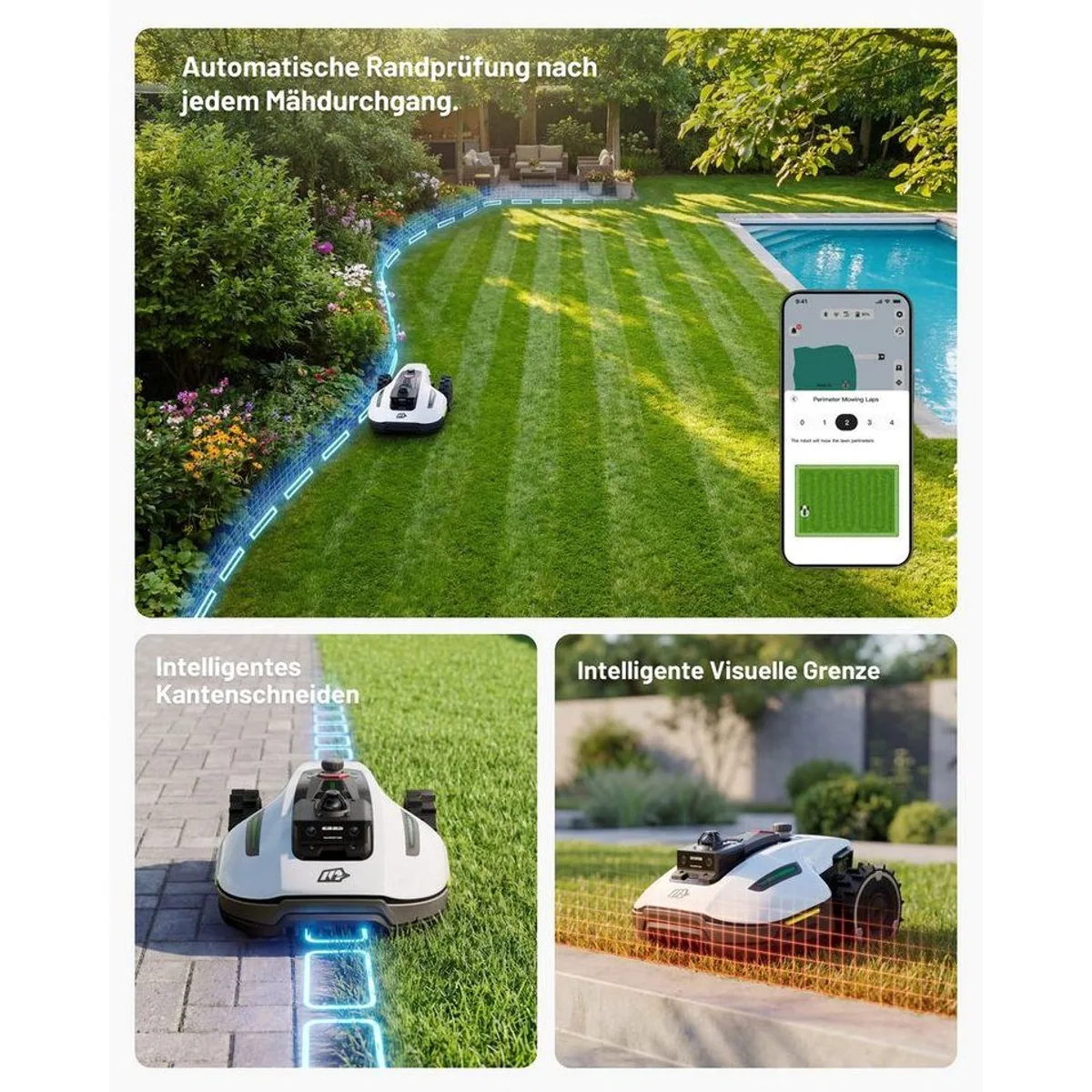 Mammotion YUKA Mini 2 Mähroboter, 360° LiDAR, KI Vision, für bis zu 1000 m² 4