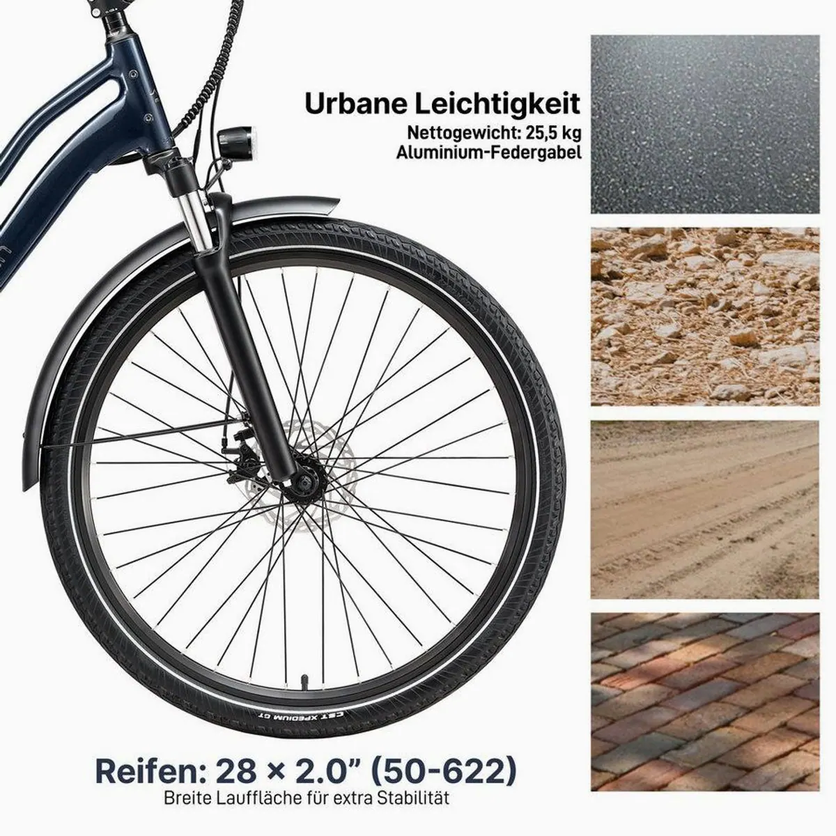 Maxtron Urban 7 E-Citybike, 7 Gang Shimano, 460,8 Wh Akku, Tiefeinsteiger 5
