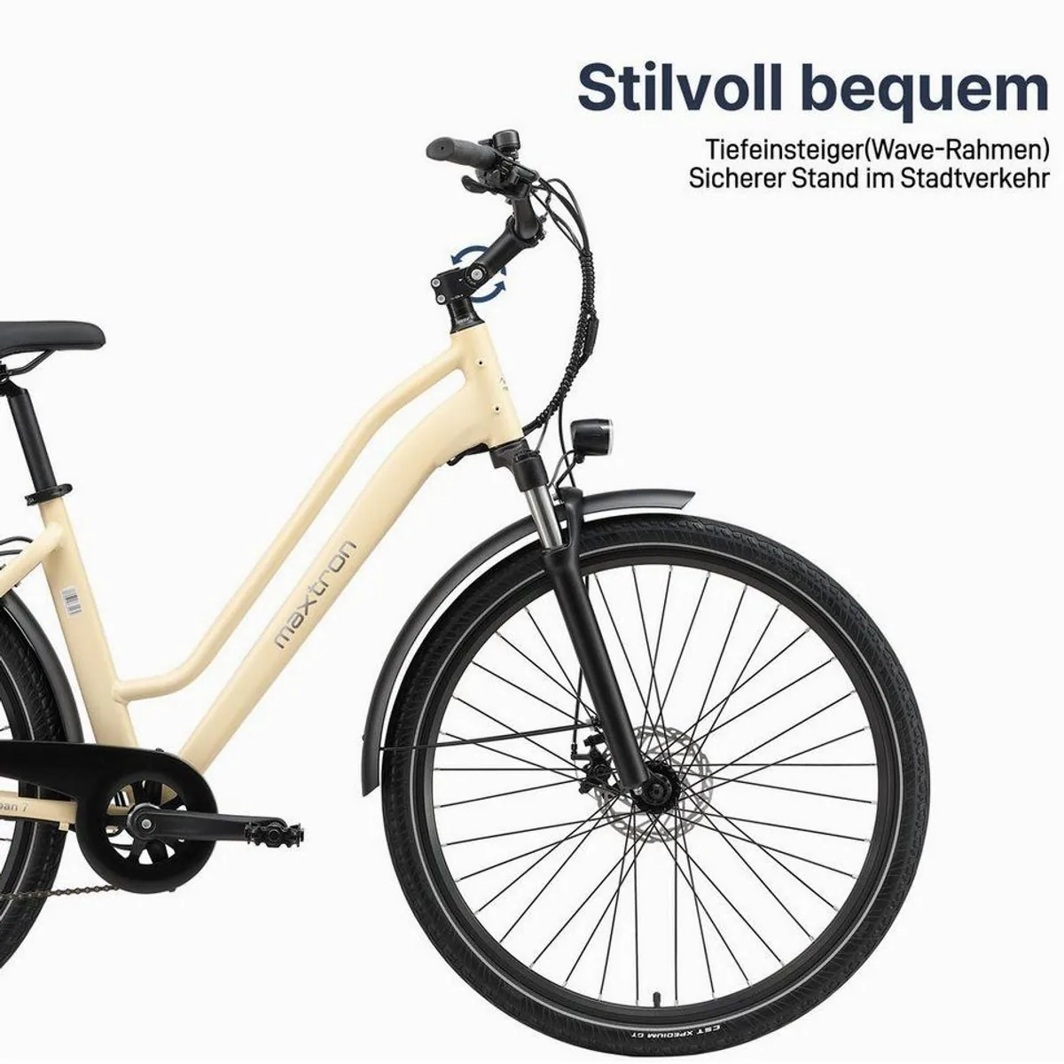 Maxtron Urban 7 E-Citybike, 7 Gang Shimano, 460,8 Wh Akku, Tiefeinsteiger 4