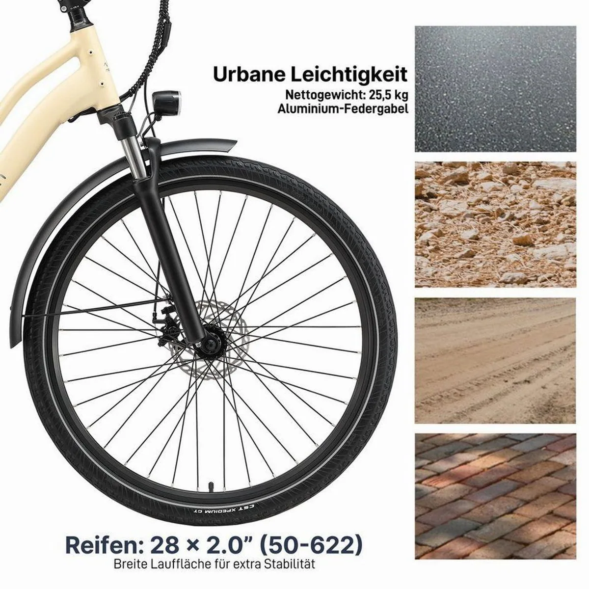 Maxtron Urban 7 E-Citybike, 7 Gang Shimano, 460,8 Wh Akku, Tiefeinsteiger 5