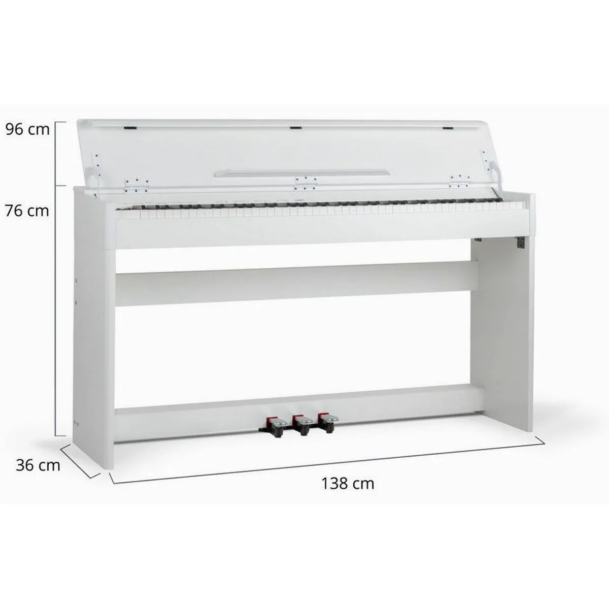 McGrey DP-18 Digitalpiano, 88 gewichtete Tasten, 128 Klänge, 600 Begleitrhythmen 4