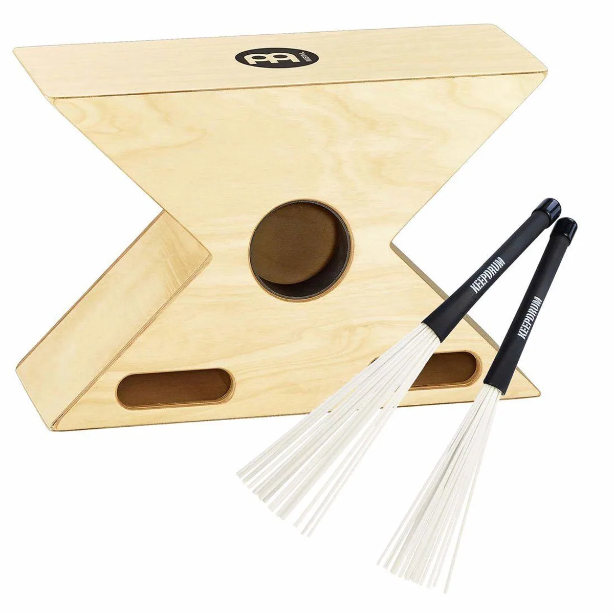 Meinl Percussion HTOPCAJ3NT Hybrid Cajon, zwei Spielflächen, komfortables X-Design