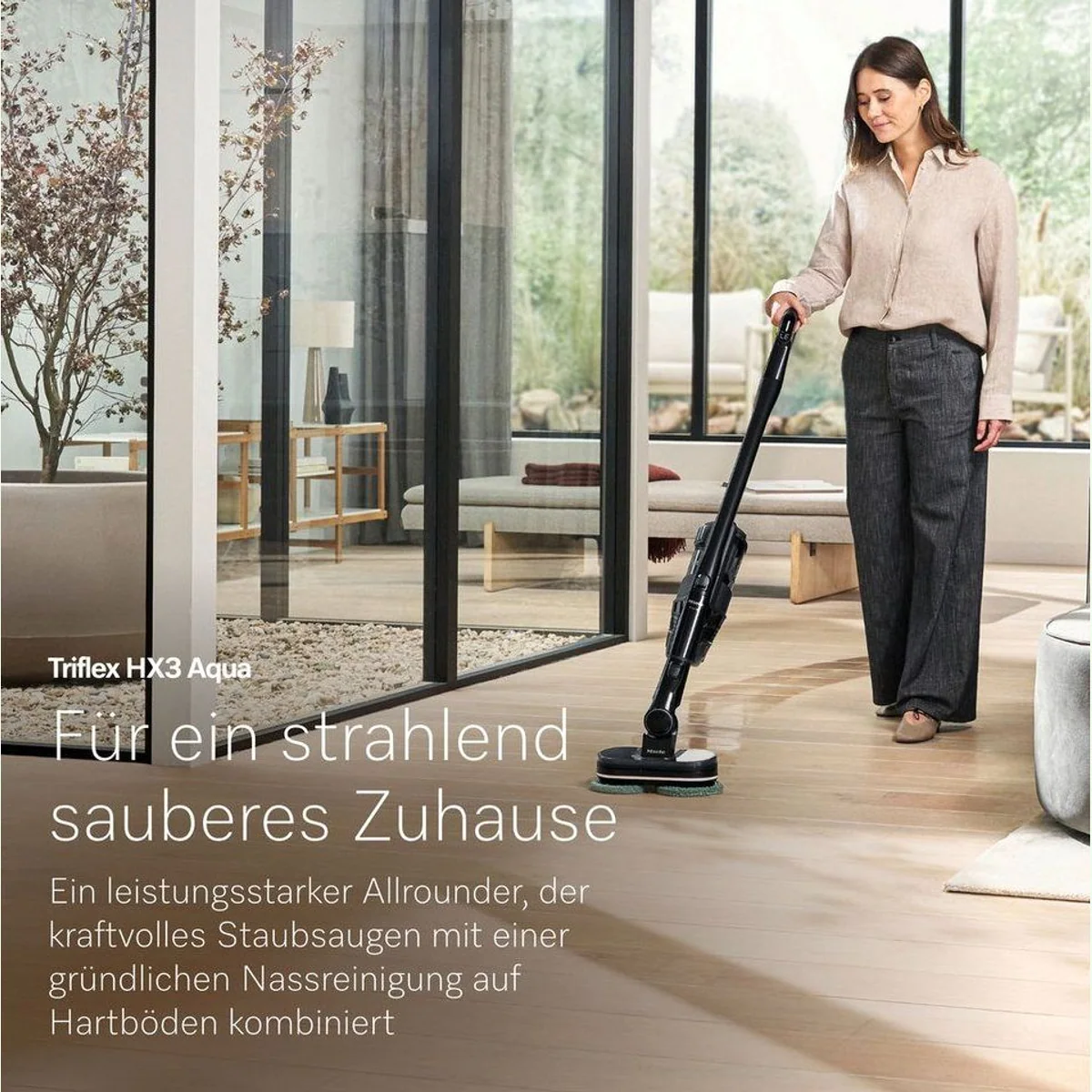 Miele Akku-Stielstaubsauger Triflex HX3 Aqua, kabellos, vielseitig einsetzbar 2