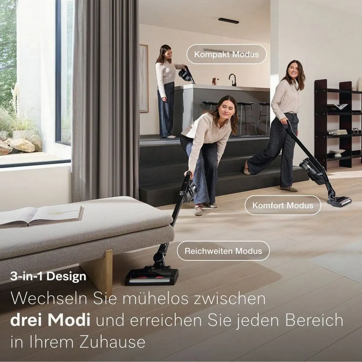 Miele Akku-Stielstaubsauger Triflex HX3 Aqua, kabellos, vielseitig einsetzbar 4