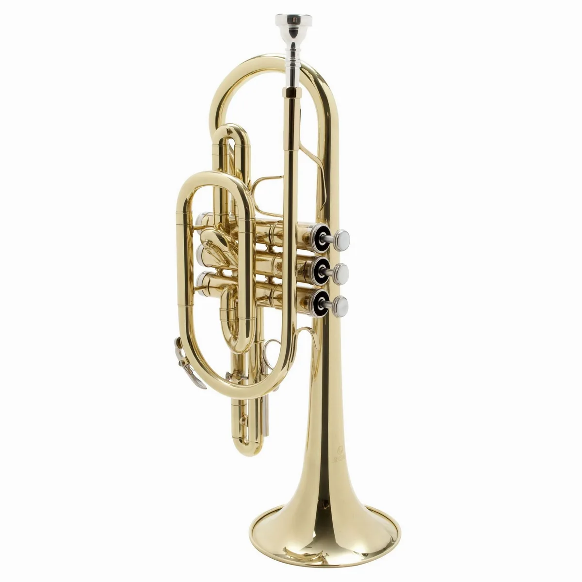 Monzani MZCR-900L Bb Kornett, satter Klang, leichtläufige Mechanik, inkl. Hardcase
