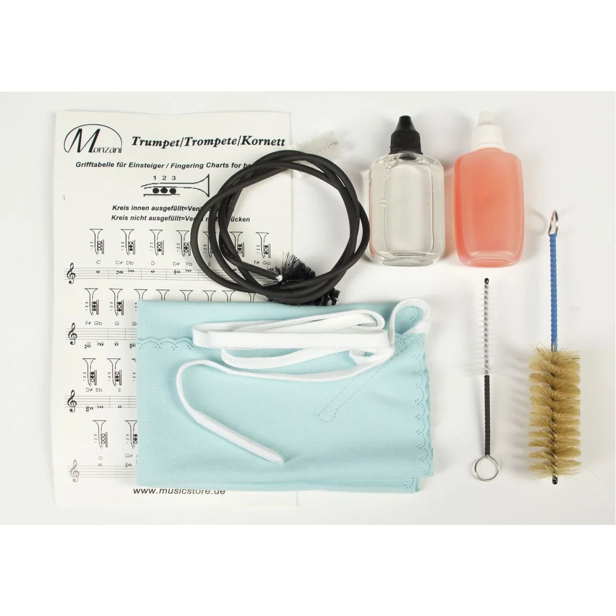 Monzani MZCR-900L Bb Kornett, satter Klang, leichtläufige Mechanik, inkl. Hardcase 2