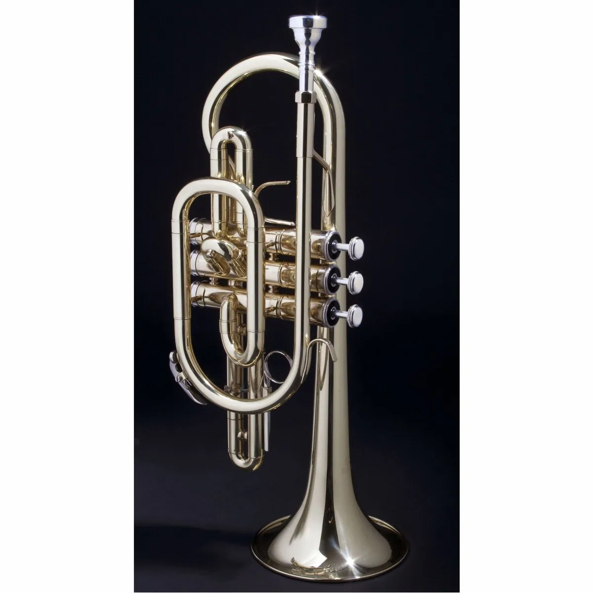 Monzani MZCR-900L Bb Kornett, satter Klang, leichtläufige Mechanik, inkl. Hardcase 3