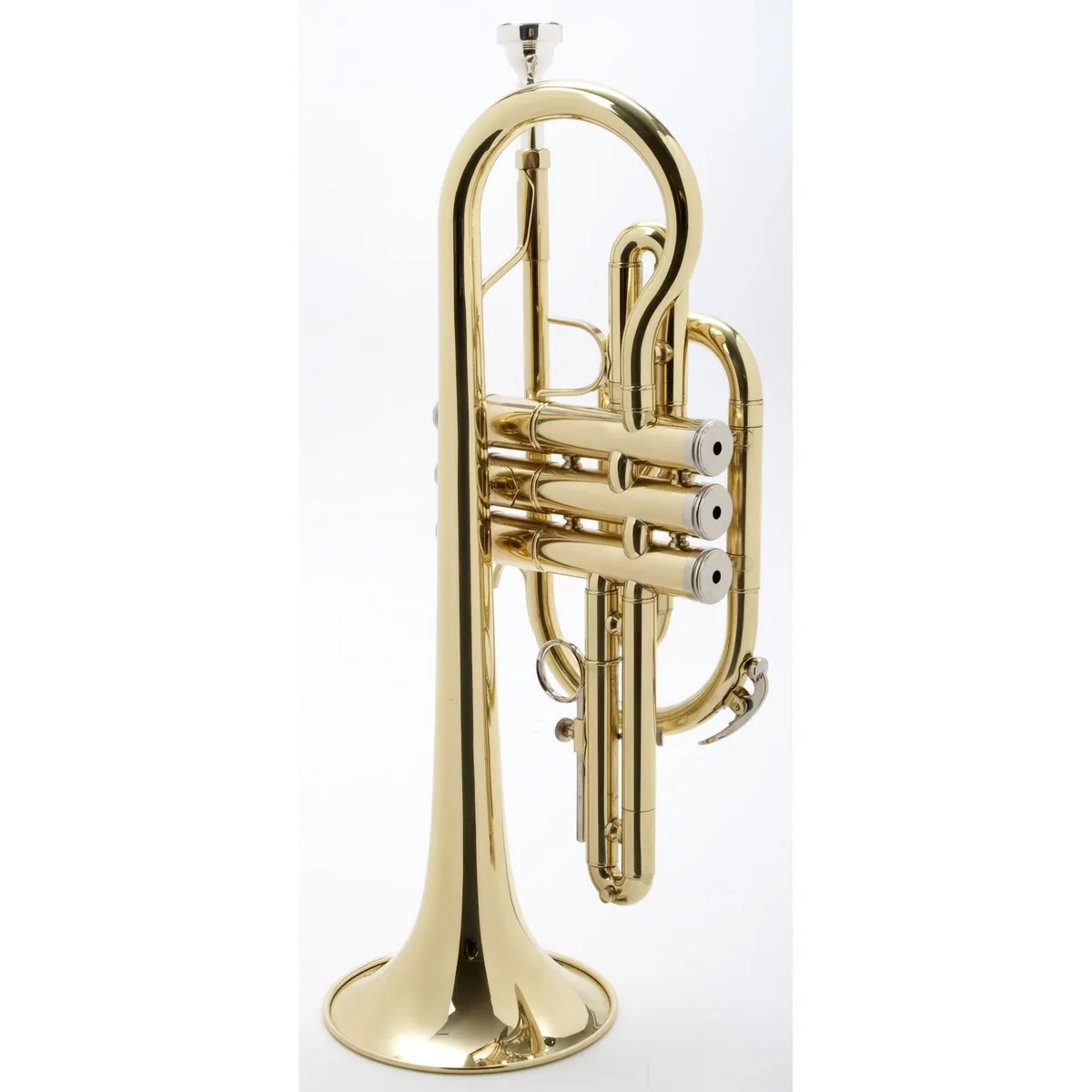 Monzani MZCR-900L Bb Kornett, satter Klang, leichtläufige Mechanik, inkl. Hardcase 4