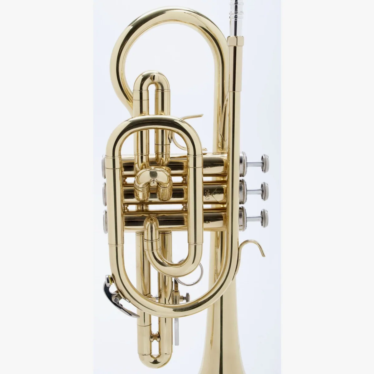 Monzani MZCR-900L Bb Kornett, satter Klang, leichtläufige Mechanik, inkl. Hardcase 5