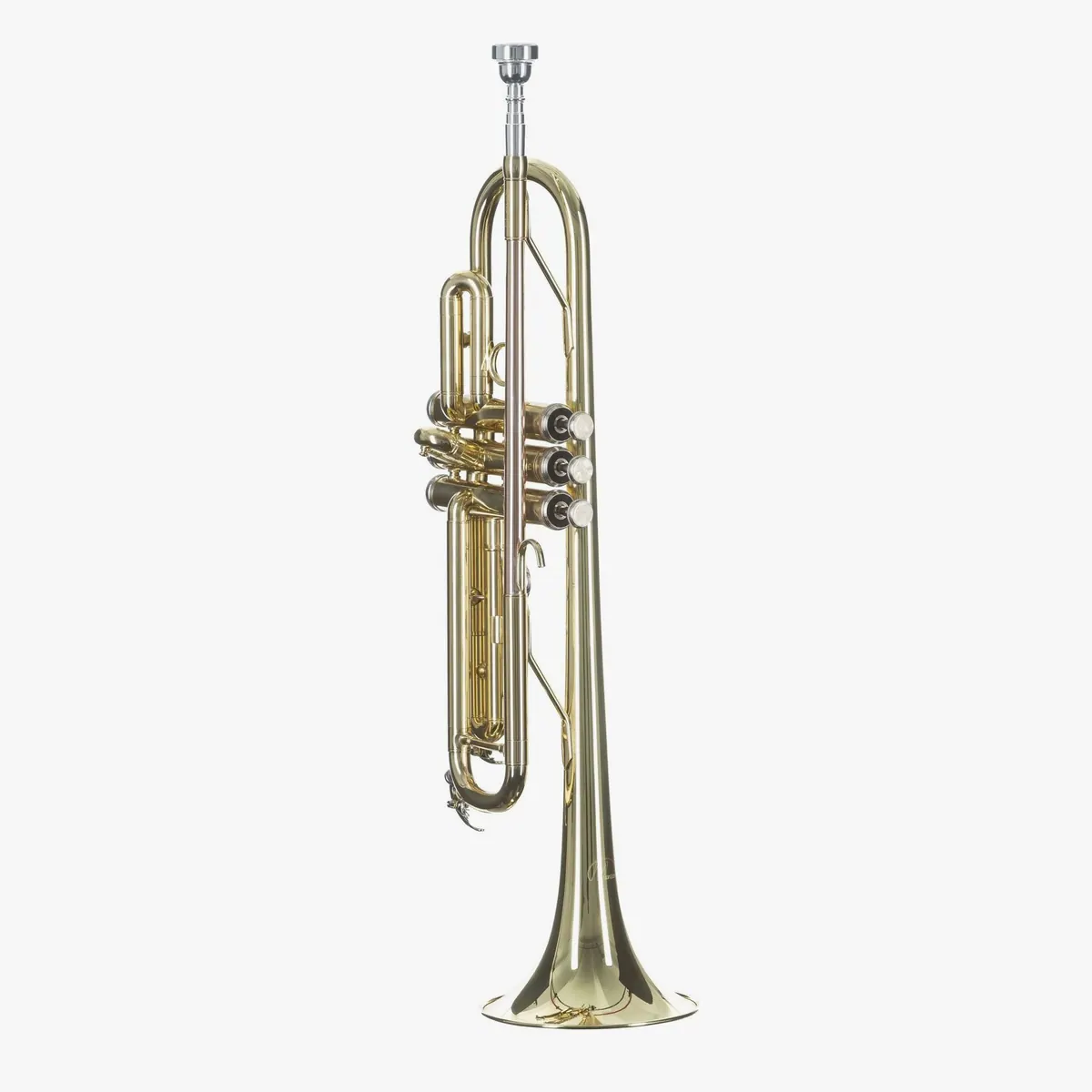 Monzani MZTR-113A Bb-Trompete, Edelstahlventile, leichtgewichtig – ideal für Einsteiger