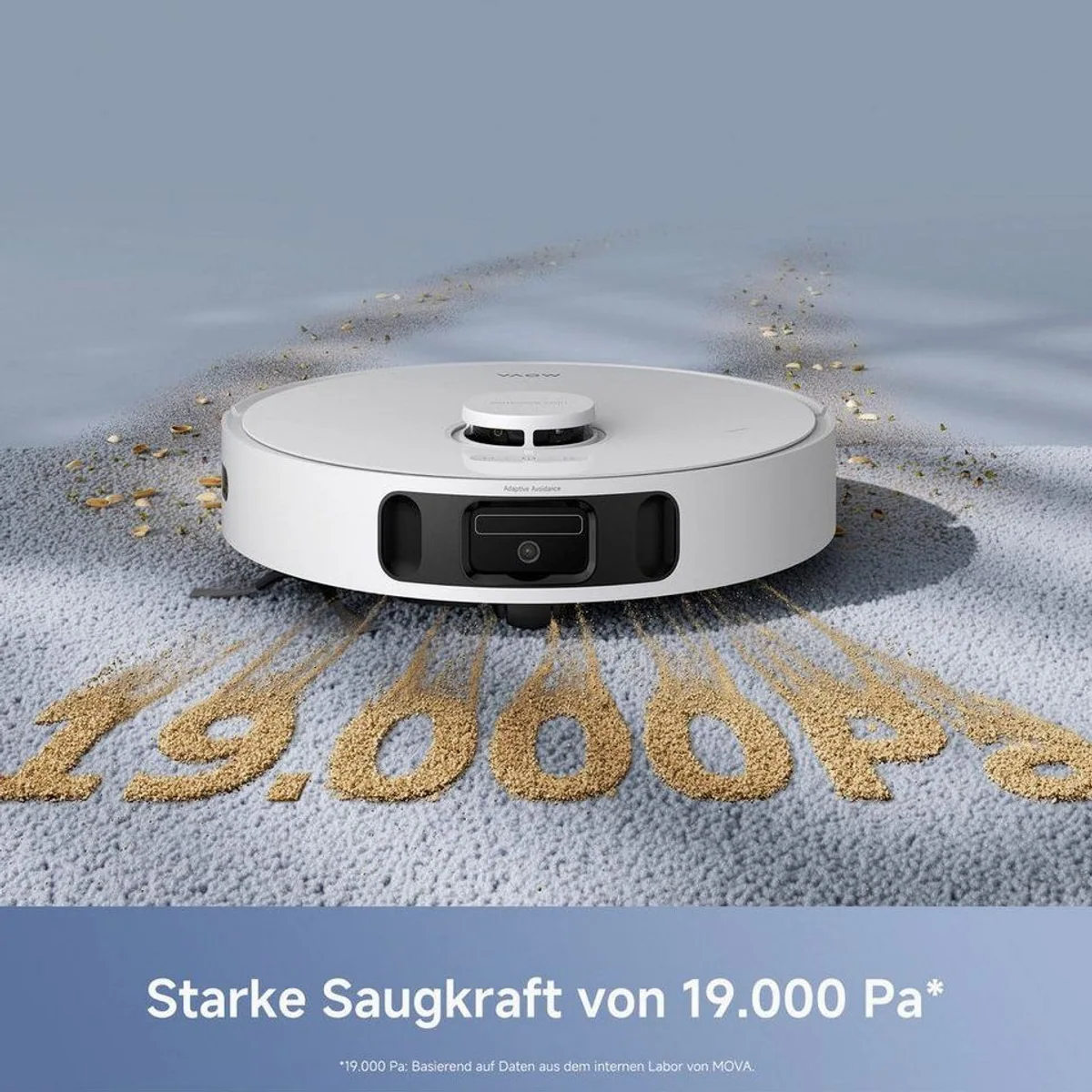 Mova E40 Ultra Nass-Trocken-Saugroboter, 600 W, 19000 Pa Saugkraft, intelligente Teppicherkennung 4