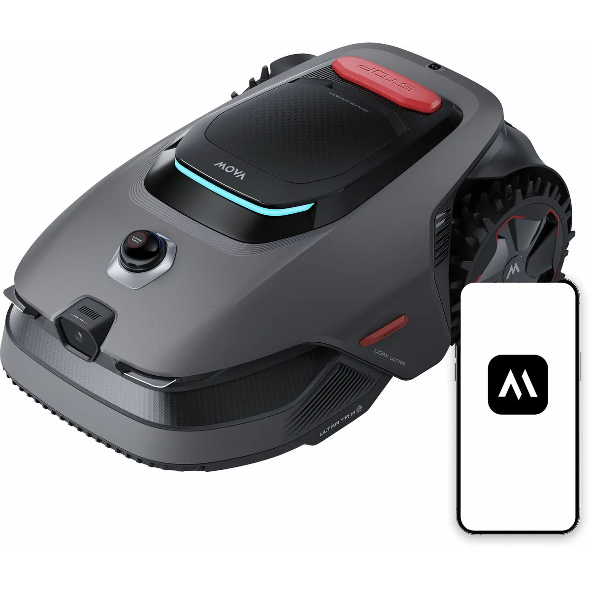 Mova LiDAX Ultra 1200, präzise Navigation, bis 1200 m² Rasenfläche