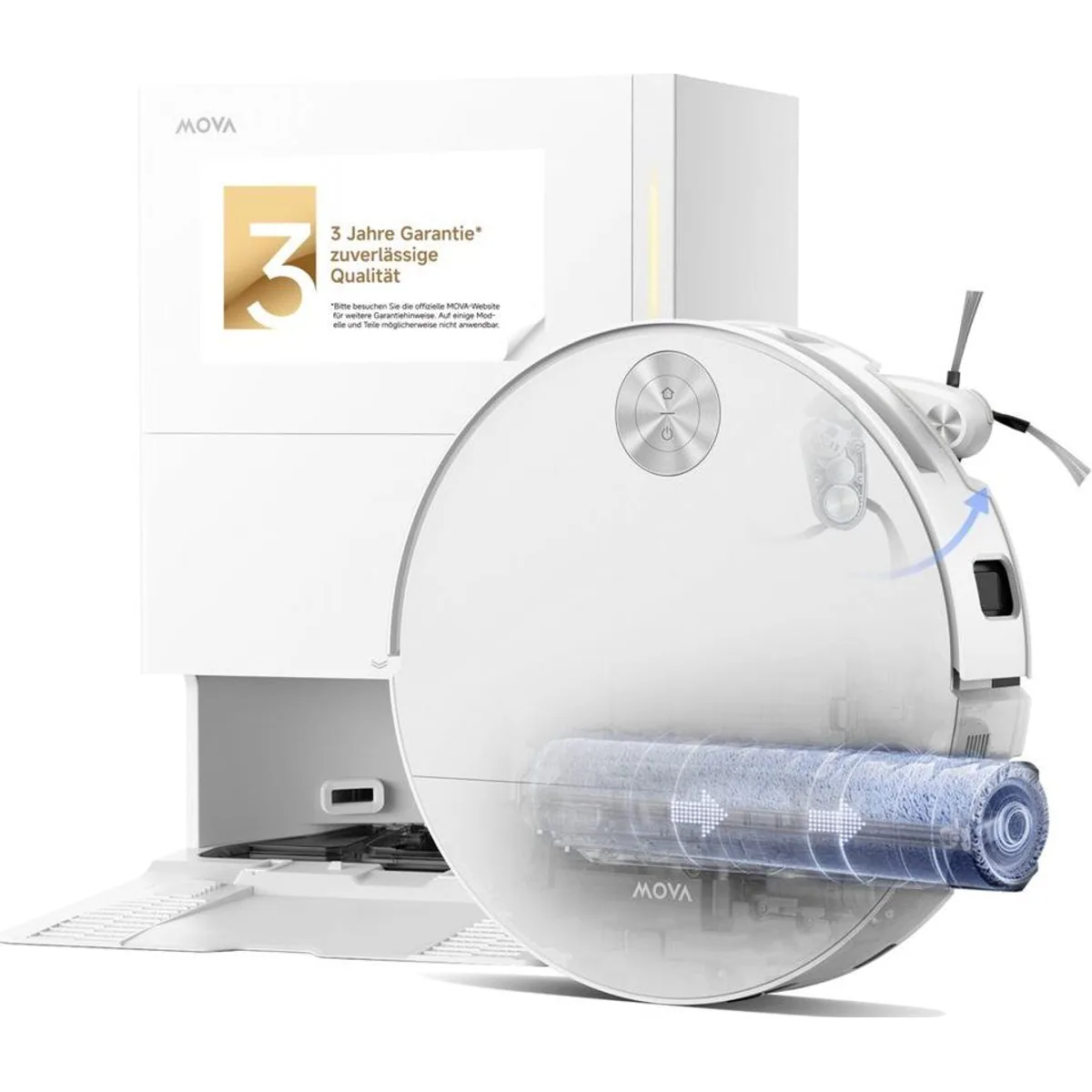 Mova S70 Roller, 28.000Pa Saugkraft, HydroForce-Wischen, CovertSense-Navigation