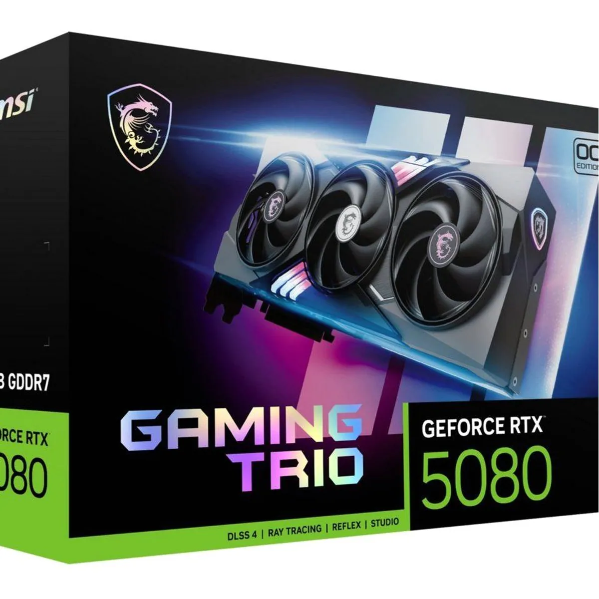 MSI GeForce RTX 5080 16G Gaming Trio OC, hohe Leistung, optimierte Kühlung, RGB-Beleuchtung 2