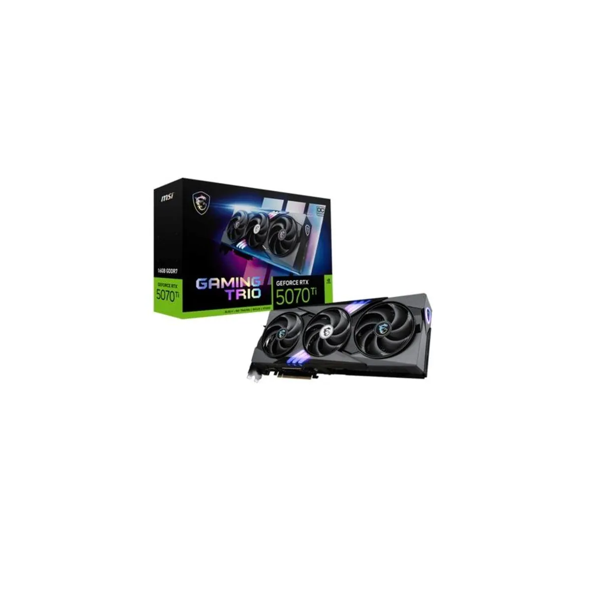 MSI GeForce RTX 5070 Ti 16G GAMING TRIO OC, hohe Leistung, fortschrittliche Kühlung, optimierte Gaming-Performance