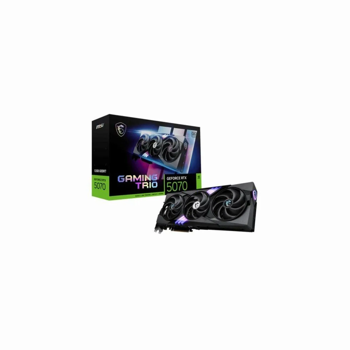 MSI GeForce RTX 5070 12G GAMING TRIO OC, hohe Leistung, optimierte Kühlung, RGB-Beleuchtung