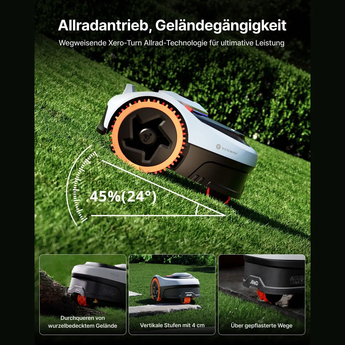 NAVIMOW i205 AWD Mähroboter, Allradantrieb, automatische Kartierung, bis 500 m² 5