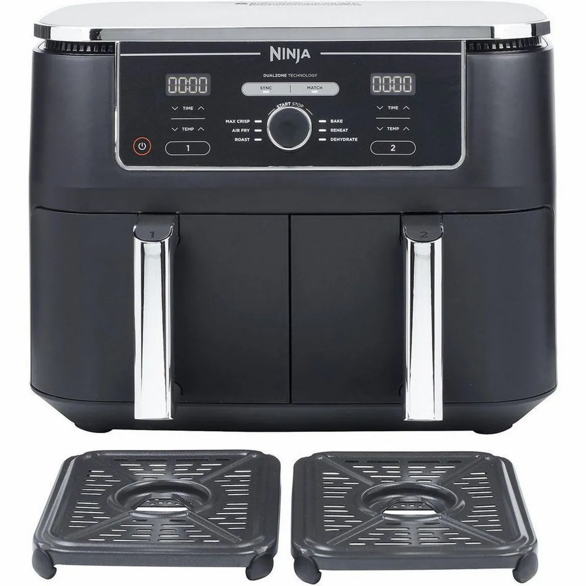 NINJA Foodi MAX Dual Zone AF400EU Heißluftfritteuse, 2 Zonen, 6 Programme, 9,5 L 2