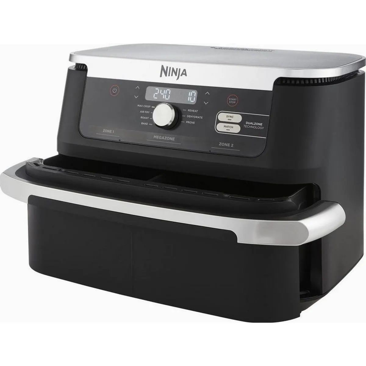 NINJA Heißluftfritteuse Foodi FlexDrawer AF500, 10,4 L MegaZone, DualZone Technologie 2
