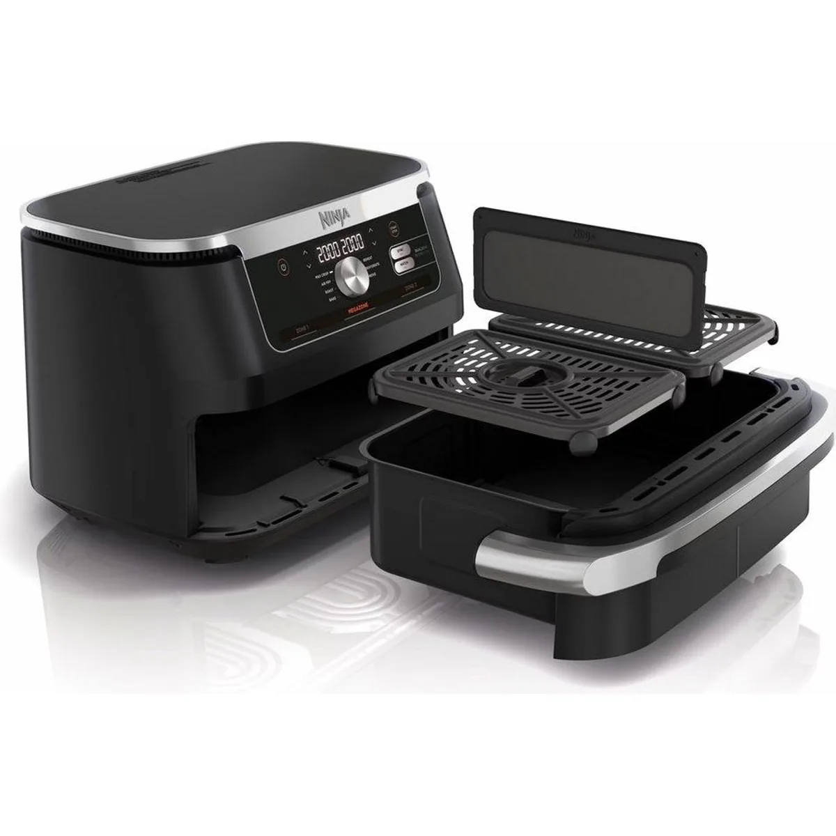 NINJA Heißluftfritteuse Foodi FlexDrawer AF500, 10,4 L MegaZone, DualZone Technologie 4