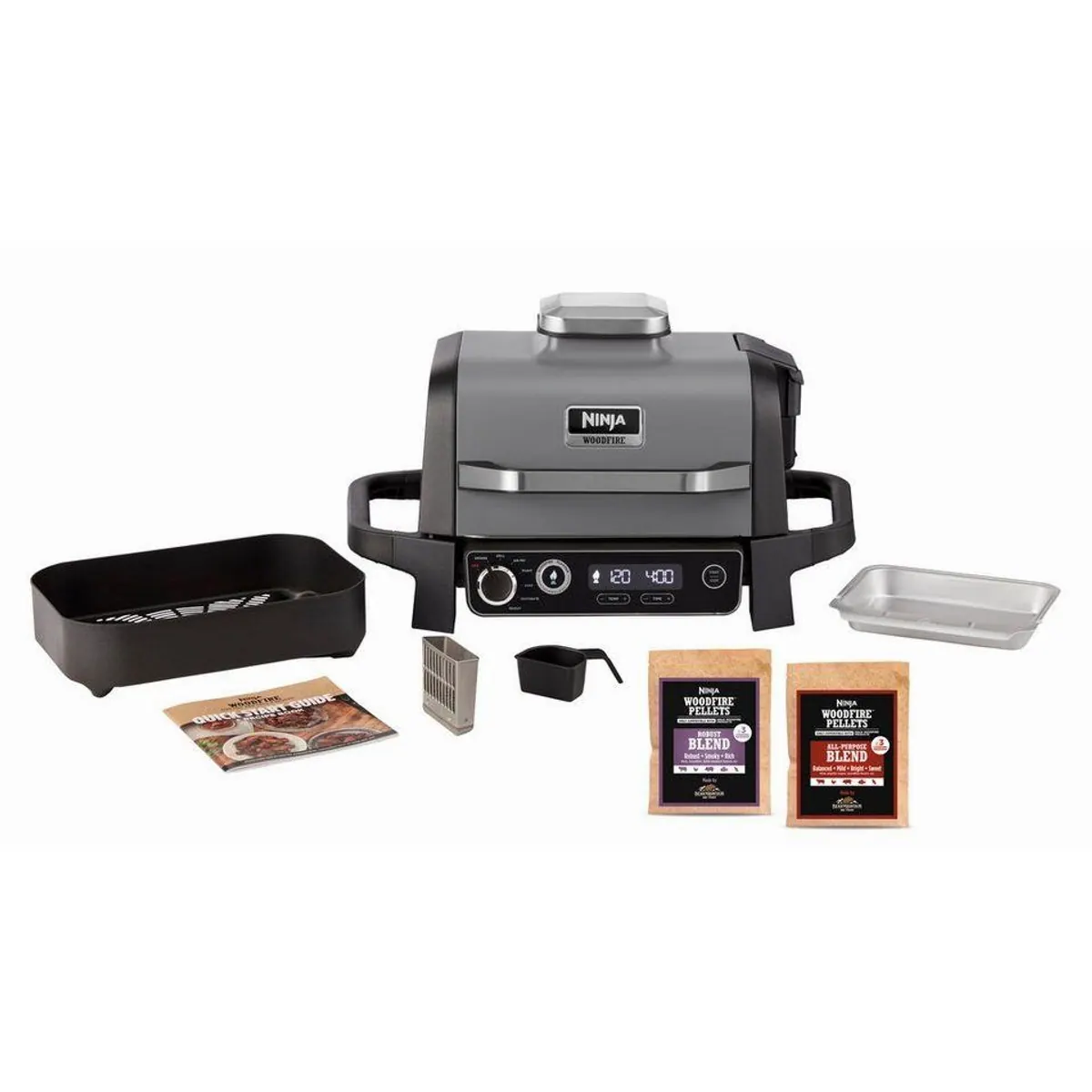 NINJA Woodfire OG701EU Tischgrill, 2400 W, vielseitig einsetzbar 2