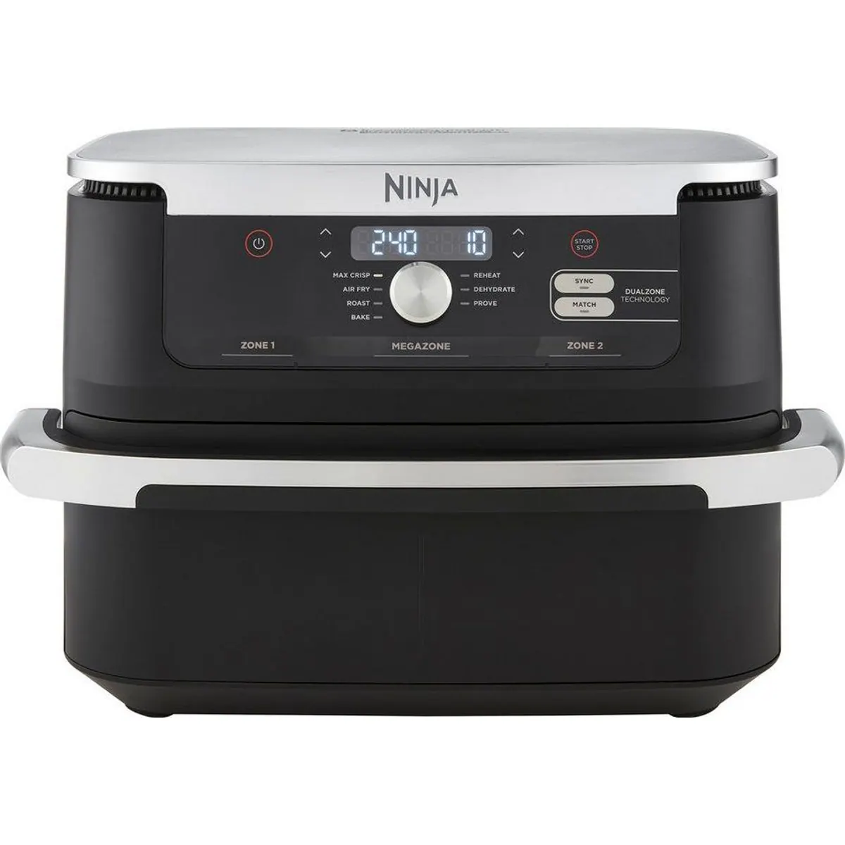 NINJA Heißluftfritteuse AF500EU, 10,4 L Volumen, 7 Zubereitungsfunktionen