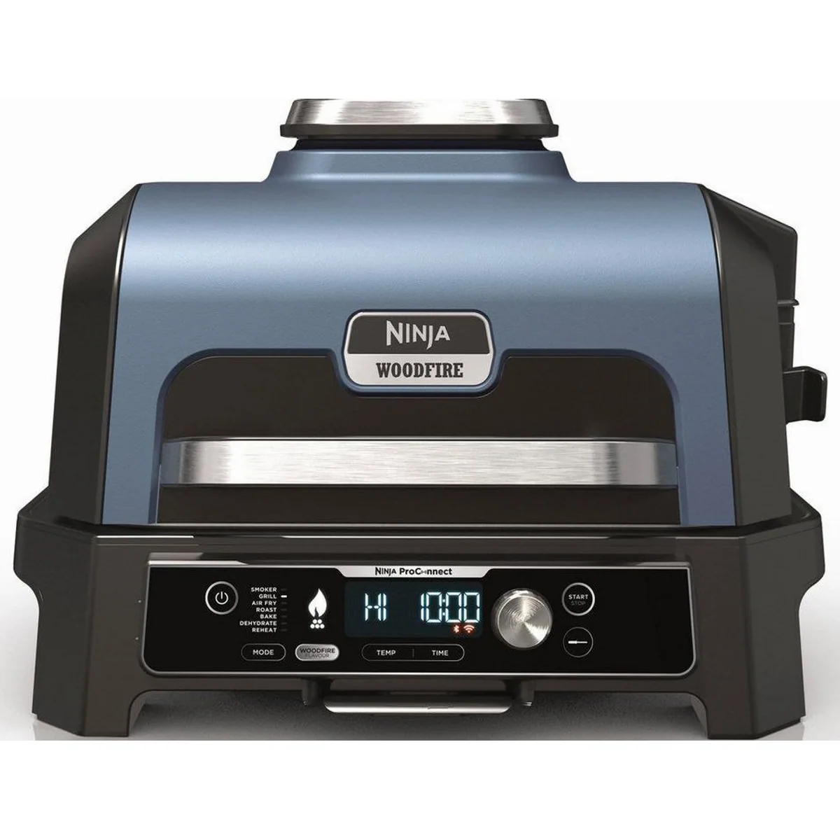 NINJA Woodfire Pro Connect XL, Grill & Smoker, mobile Steuerung, große Grillfläche, authentisches Aroma