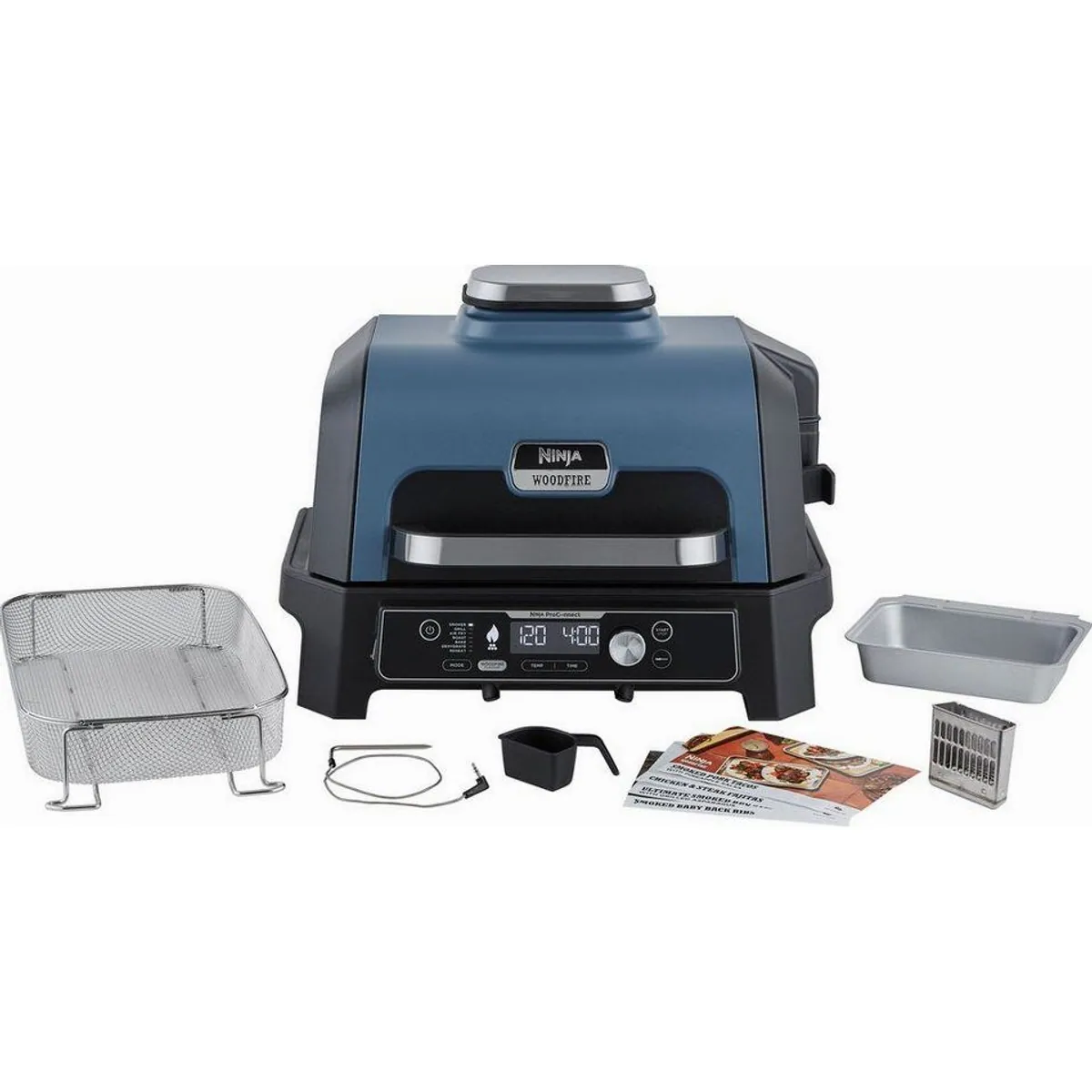 NINJA Woodfire Pro Connect XL, Grill & Smoker, mobile Steuerung, große Grillfläche, authentisches Aroma 2