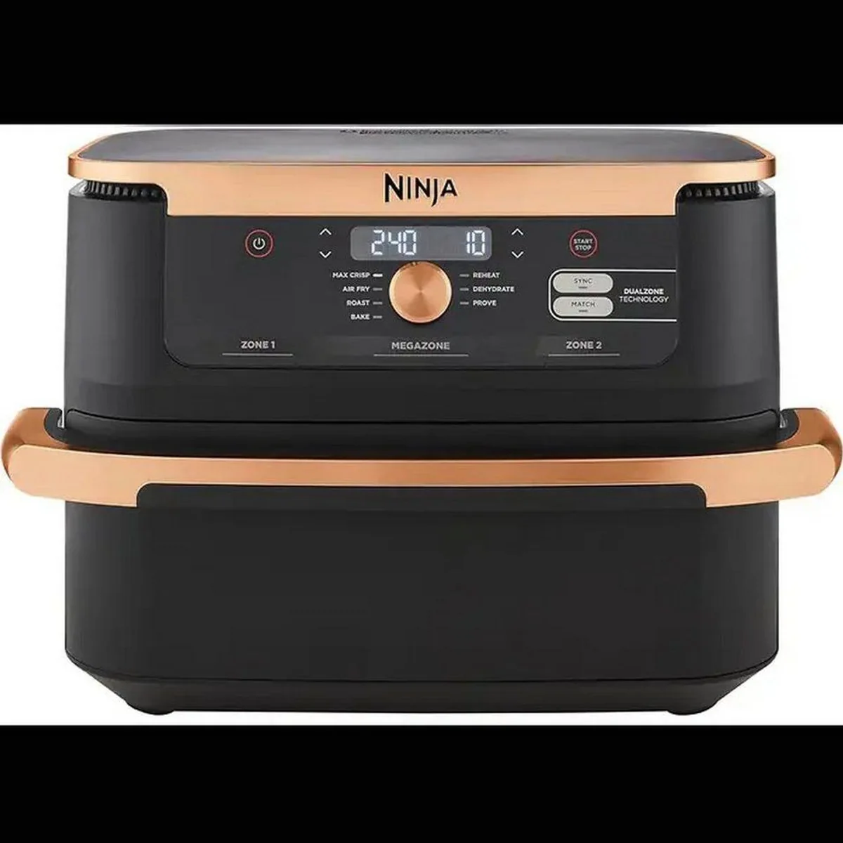 NINJA Foodi FlexDrawer AF500EUCP, DualZone Heißluftfritteuse, 10,4 l Volumen