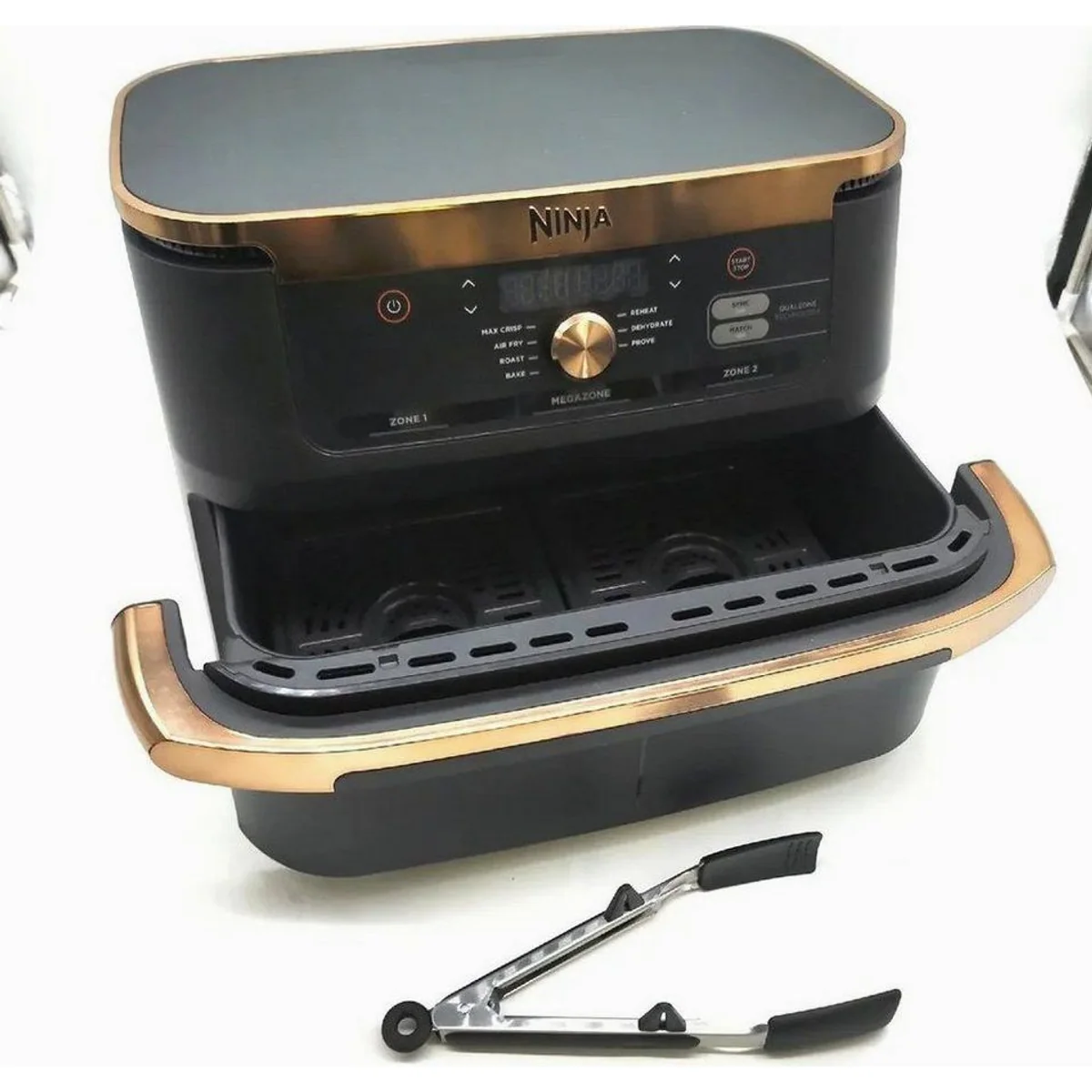 NINJA Foodi FlexDrawer AF500EUCP, DualZone Heißluftfritteuse, 10,4 l Volumen 2