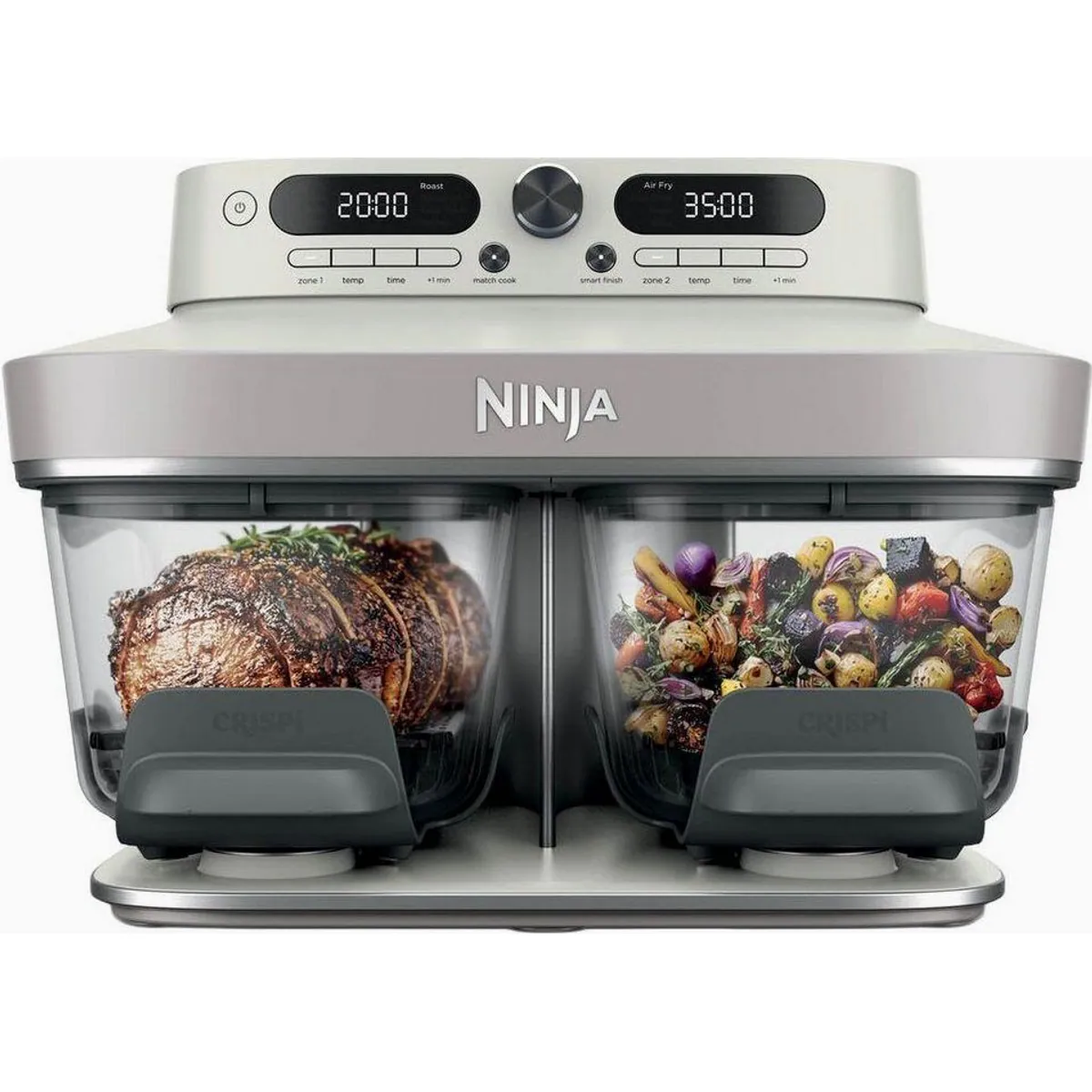 NINJA Heißluftfritteuse DD102EUIV2, doppelte Kochzone, 8 Funktionen