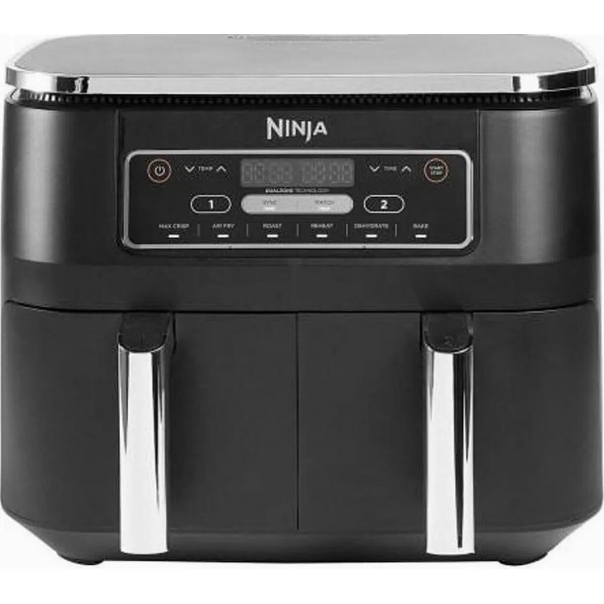 NINJA Heißluftfritteuse AF300EU, 2400 W, Dual Zone, 6 Zubereitungsfunktionen