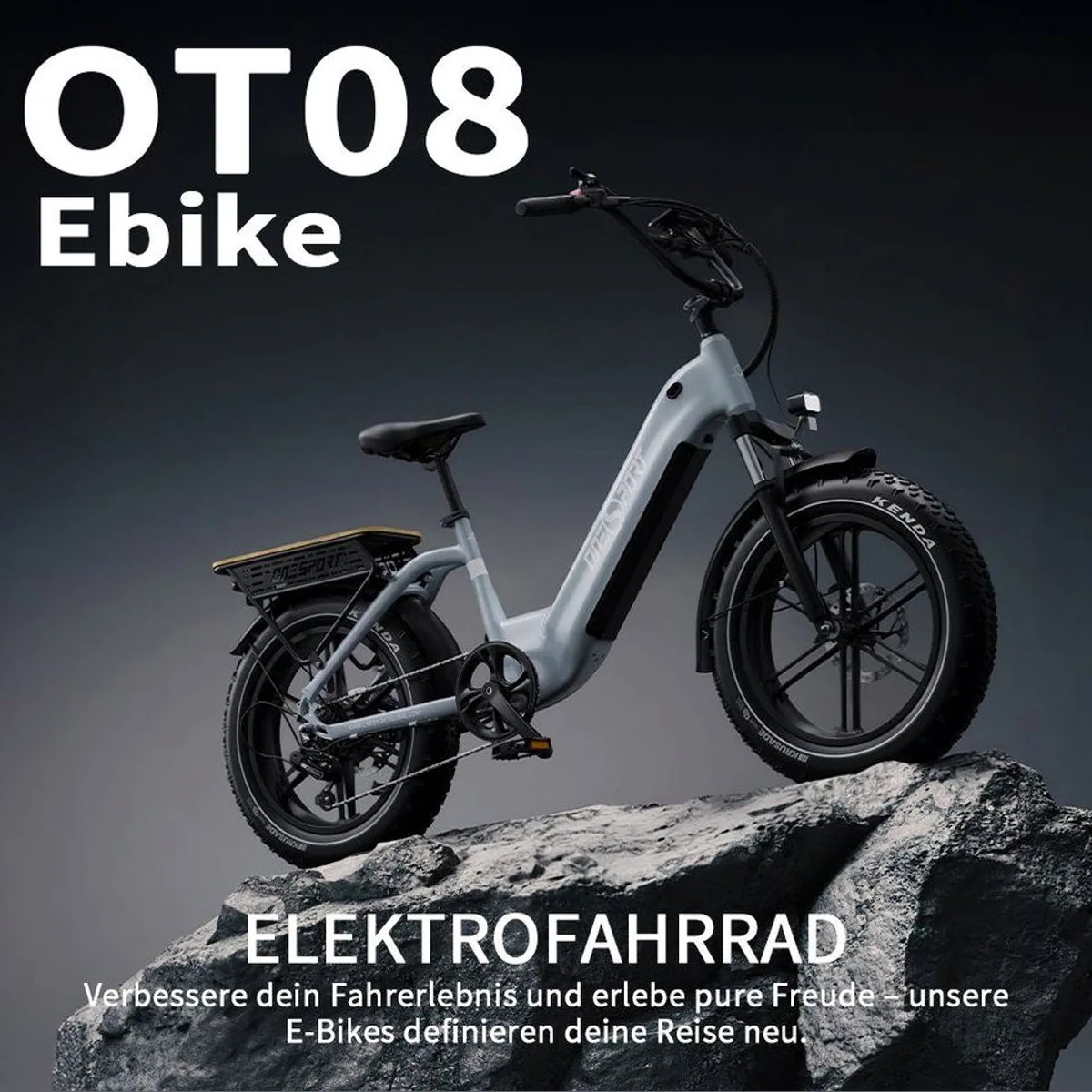 Onesport E-Bike Cityrad, 250W Motor, 130 km Reichweite, hydraulische Bremsen 4
