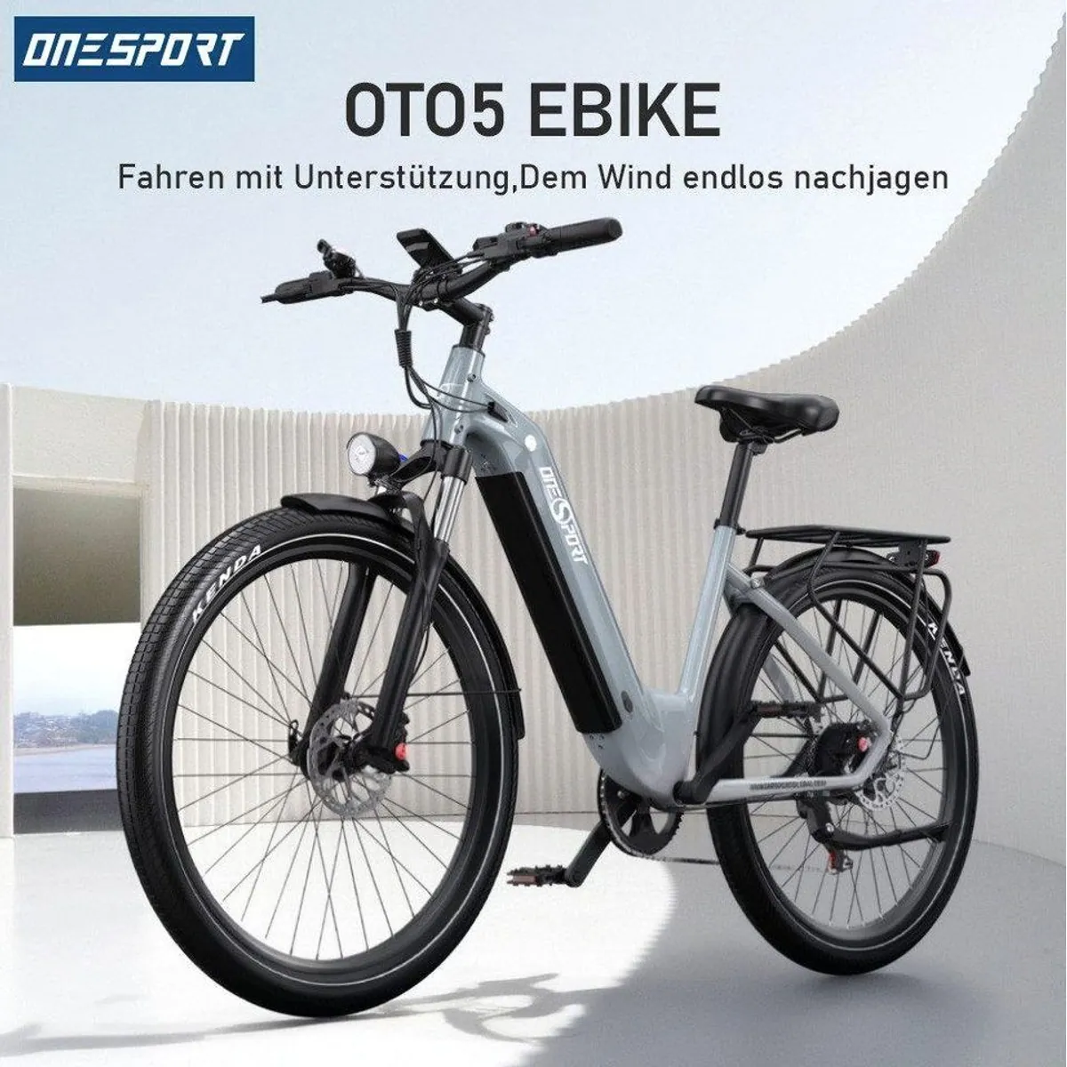Onesport E-Bike Cityrad, 120 km Reichweite, 7-Gang Shimano, 250 W Heckmotor 2