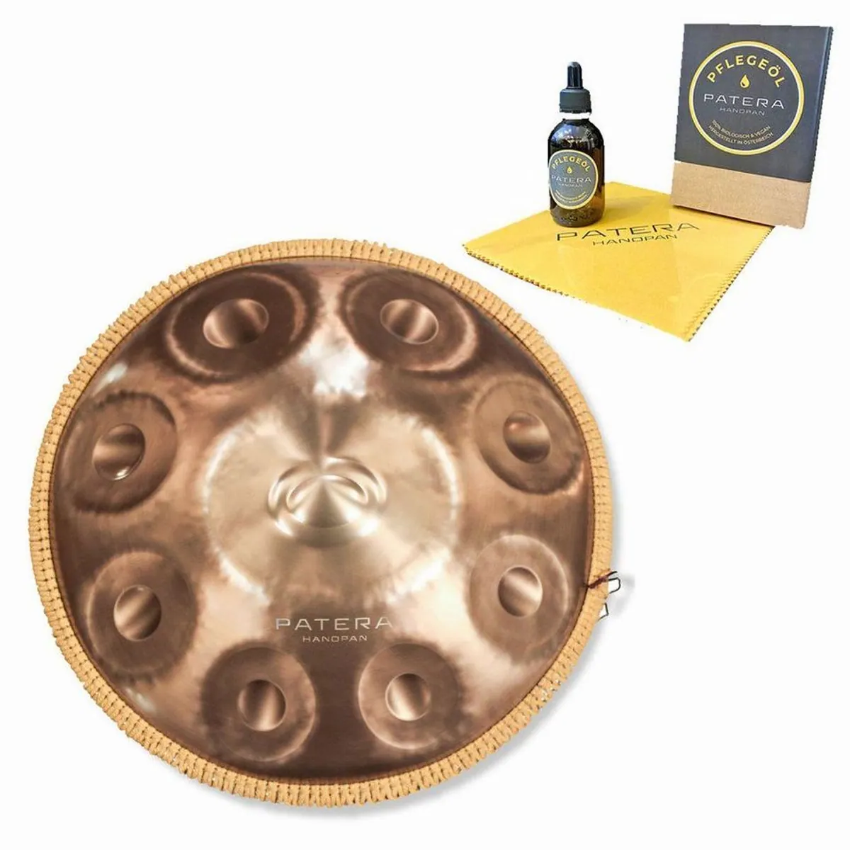 Patera Handpan HPDM-12 Compact, 12 Töne, Edelstahl D-Kurd