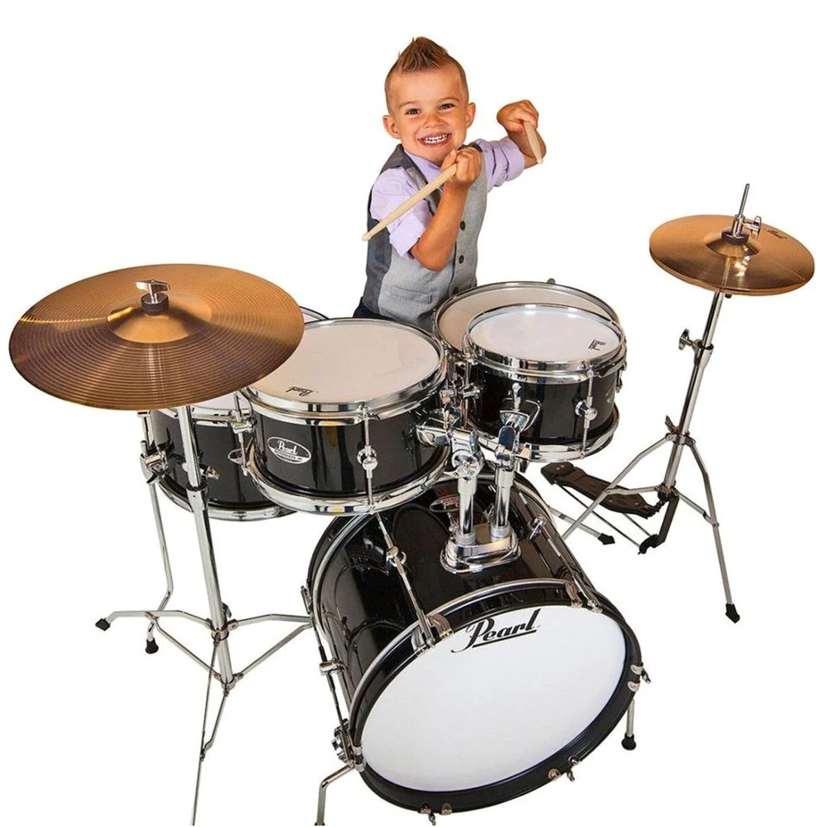 Pearl Drums Roadshow Junior Schlagzeug, Komplettset für Kinder, 6-lagiges Pappelholz 5