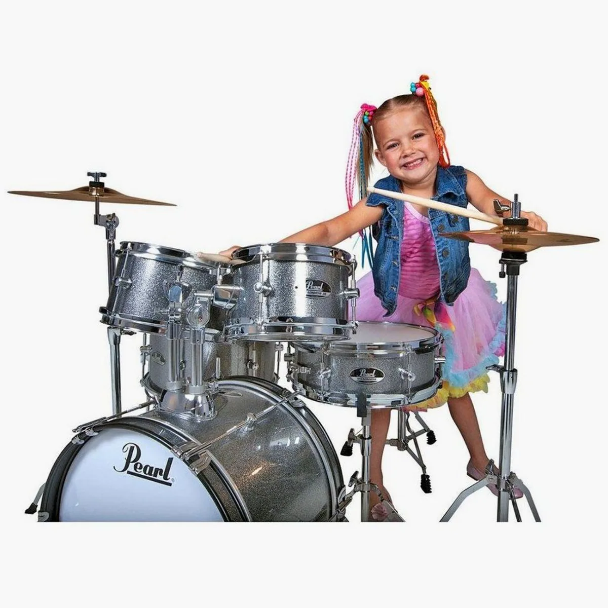 Pearl Drums Roadshow Junior Schlagzeug, komplettes Set für Kinder, optimierte Hardware 3