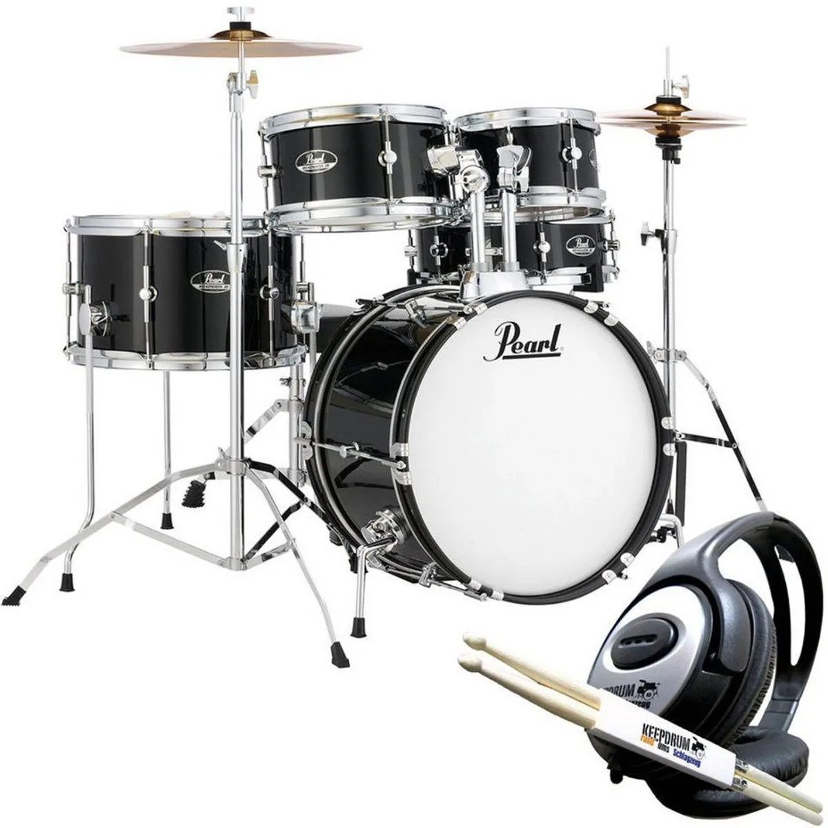 Pearl Drums Roadshow Junior Schlagzeugset, komplett mit Becken und Hocker