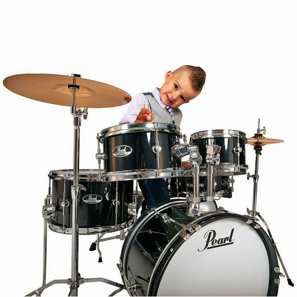 Pearl Drums Roadshow Junior Schlagzeugset, komplett mit Becken und Hocker 5