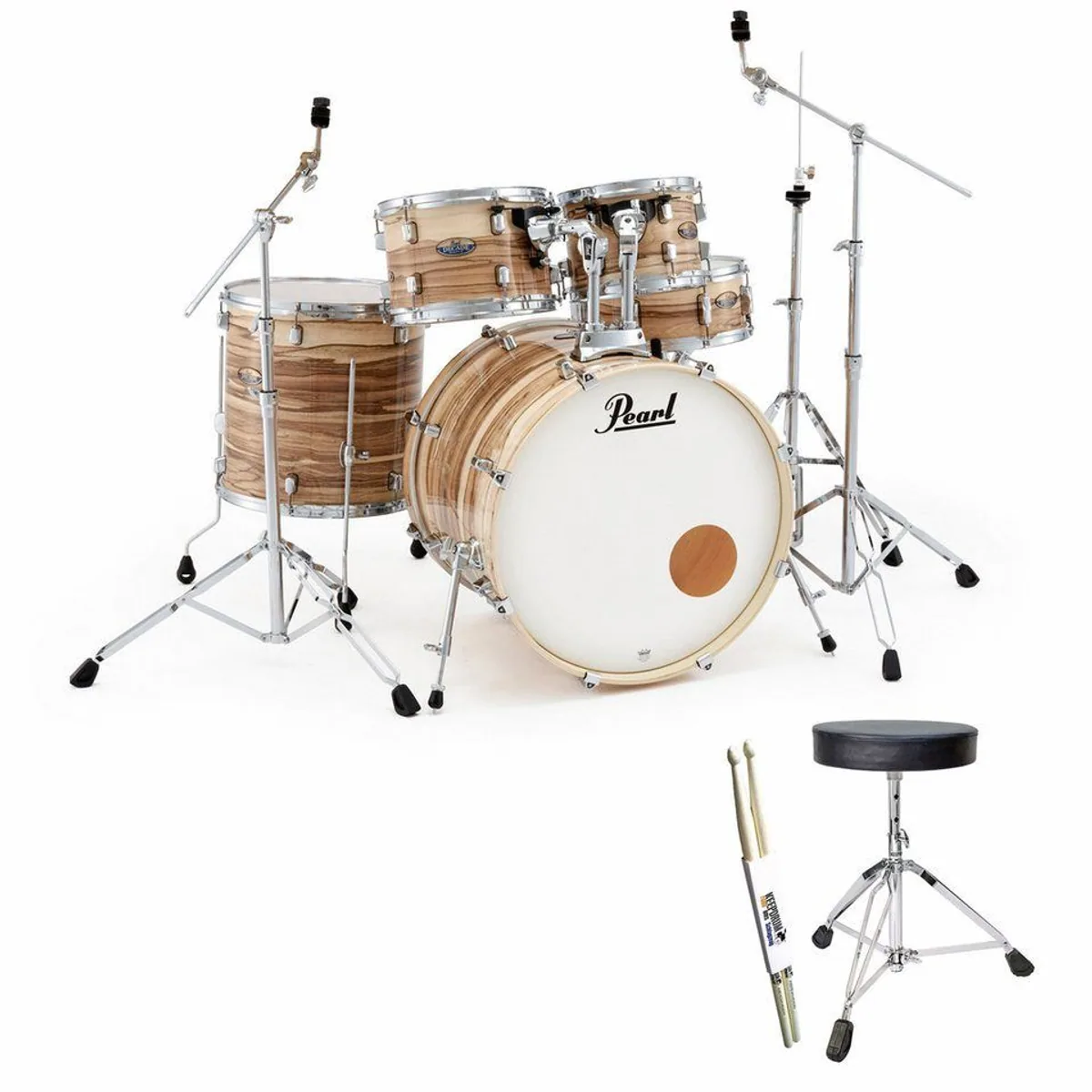Pearl Decade Maple 22 Zoll Schlagzeug, hervorragende Resonanz, langlebige Bauweise, elegantes Finish