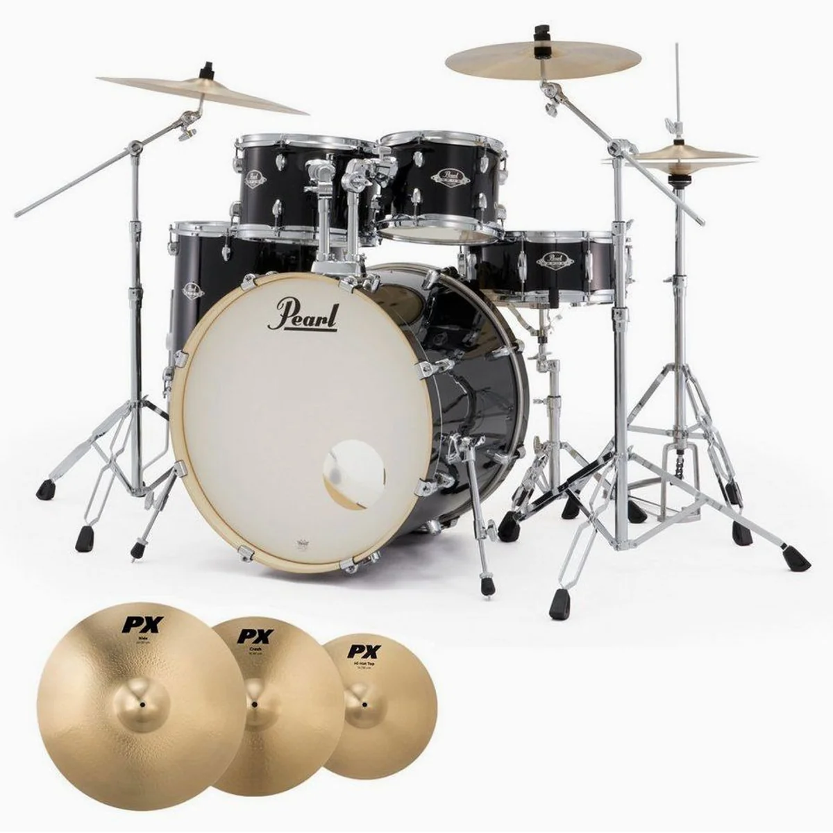 Pearl Export EXX725Z-C31 Schlagzeug, Komplettset mit Becken für Einsteiger und Fortgeschrittene