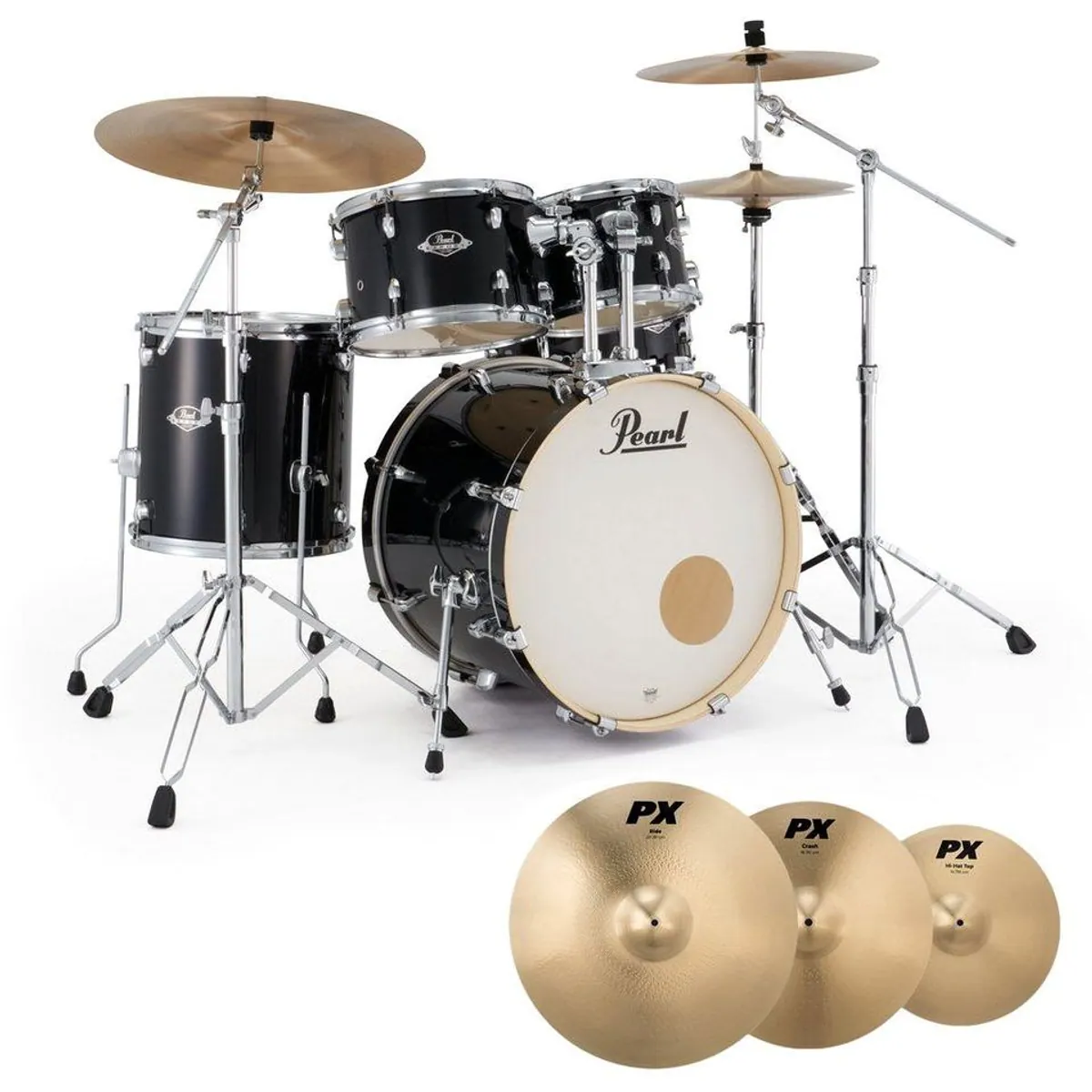 Pearl Export EXX705NBR-C31 Schlagzeug-Set, komplett mit Sabian Becken
