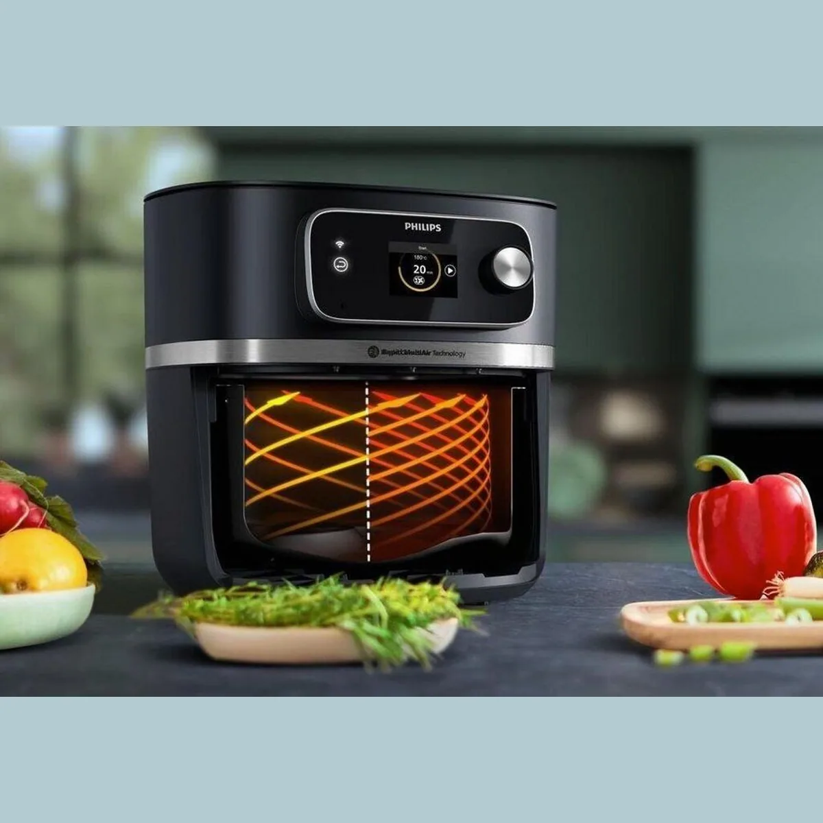 Philips Heißluftfritteuse Airfryer XXL, 2200 W, 22 Garfunktionen, Lebensmittelthermometer 3