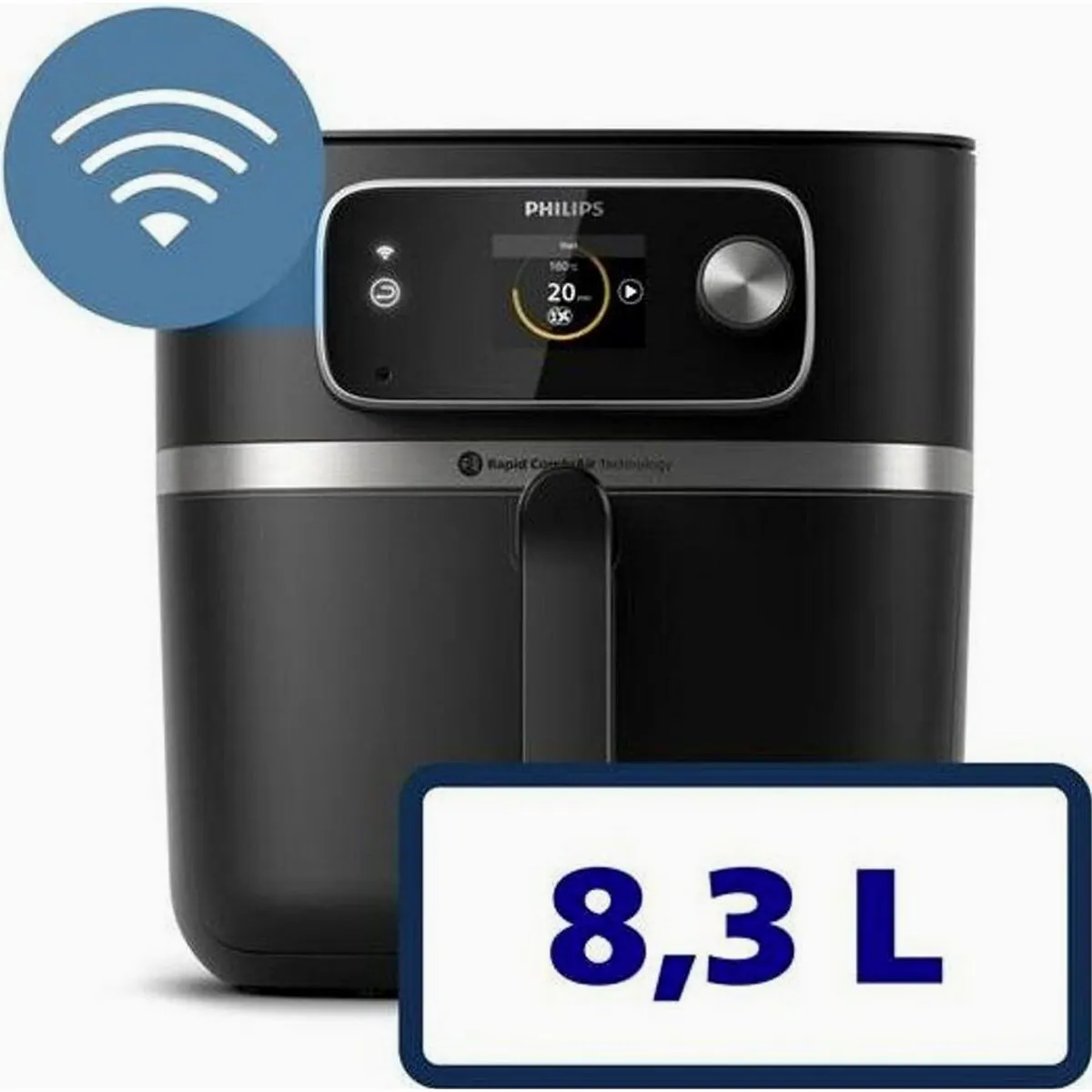Philips Heißluftfritteuse Airfryer XXL, 2200 W, 22 Garfunktionen, Lebensmittelthermometer 5
