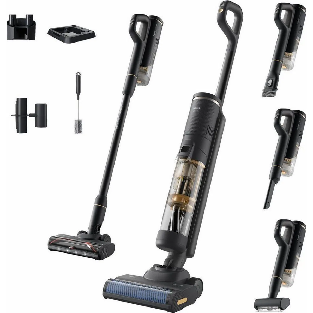 Philips AquaTrio 7000 XW7264/11, kraftvolles Saugen, Wischen & Selbstreinigung