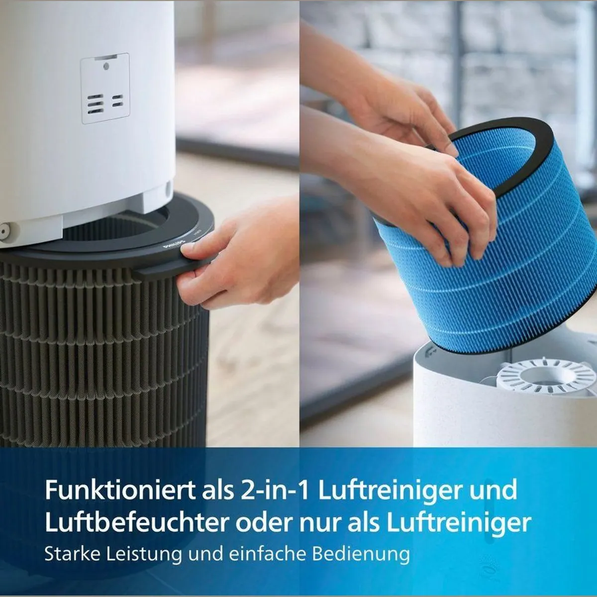 Philips Series 3000 2-in-1 Luftreiniger & Luftbefeuchter, für 131 m², hohe Effizienz & intelligente Steuerung 5